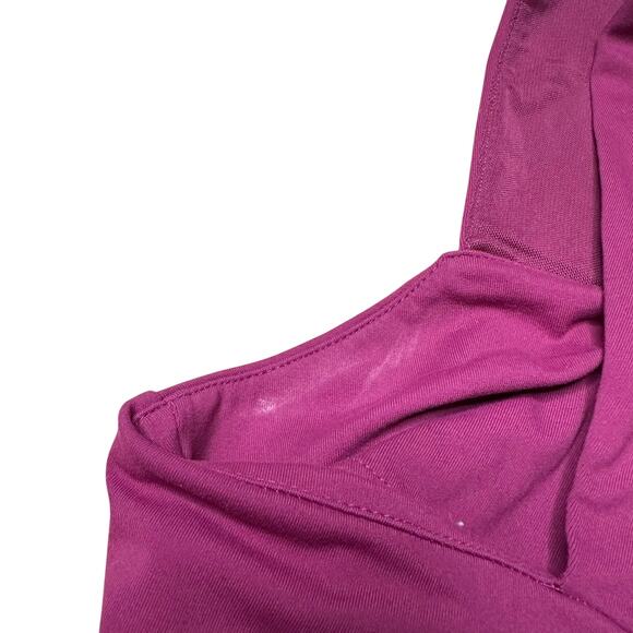 FREE PEOPLE Purple Square Neck One Piece Bodysuit Women's Size Large NWT FLAWED - Picture 3 of 10